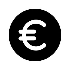 euro glyph icon