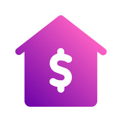 mortgage gradient icon