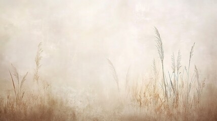 Obraz premium Golden Whispers: A Serene Meadow Bathed in Morning Mist 