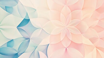 Abstract Floral Tapestry: A delicate and ethereal abstract pattern featuring soft, pastel hues of blue, pink, and white, creating a captivating background for your design projects. 