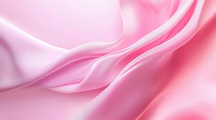 Obraz premium Pink Satin Dreams: Luxurious pink satin fabric drapes and folds, creating a soft, romantic, and elegant texture. 