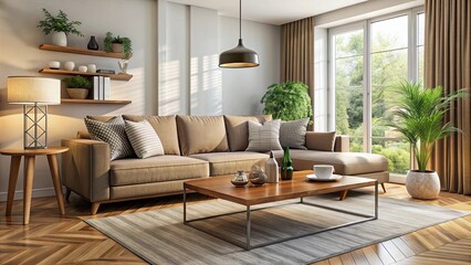 Sala de estar con sofa y mesa de centro dise?o interior, living room, sofa, coffee table, interior design, home decor