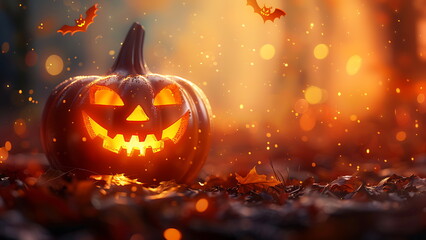 halloween background with copy space for text