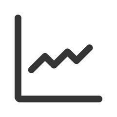 stock market outline fill icon