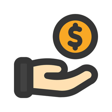 recommend clip art: payment outline fill icon