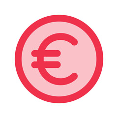 euro outline fill icon