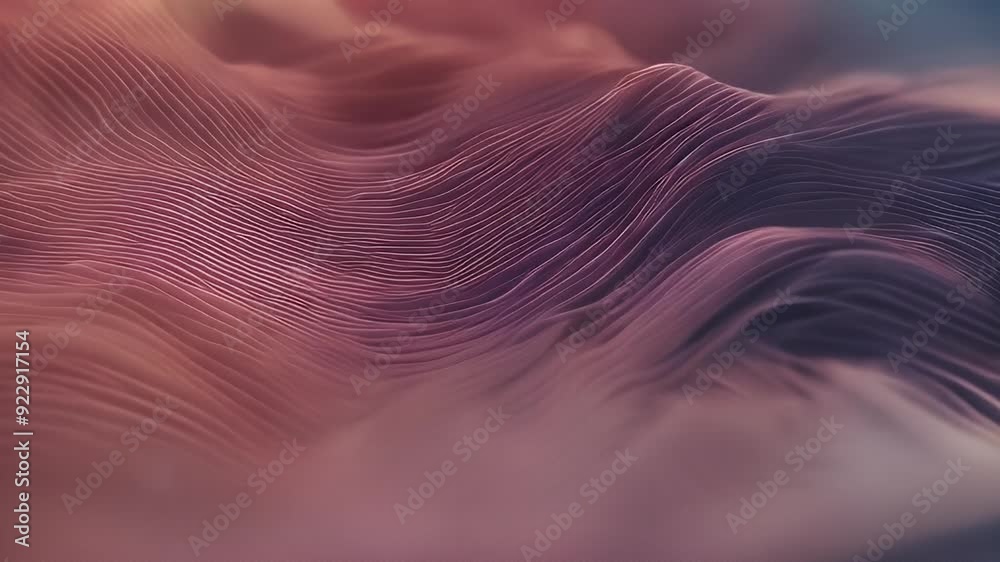 Wall mural wave frequency shape audio form sound curved radio signal pulse abstract music curve voice digital b