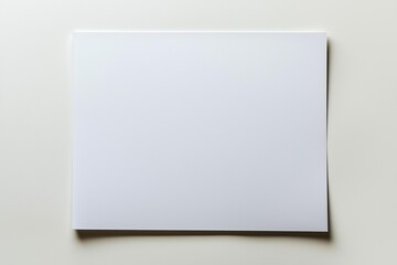 Fototapeta premium Blank A4 Paper Mockup on Isolated Background created with Generative AI