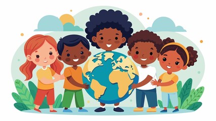 On International Day of Peace, An African children holding the Earth represents a powerful message of unity. It reminds us that peace is a universal aspiration shared by all people