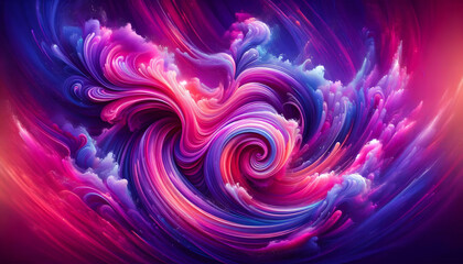Obraz premium Amethyst Nebula A swirling universe of purple and pink