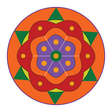 Onam Pookkalam Design, Kerala Festival, vector, beautiful, floral design, flower design