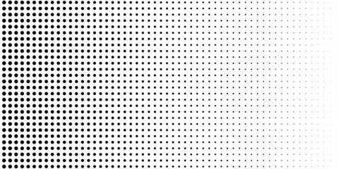 Basic halftone dot effect in black and white. Halftone effect. Halftone dots. Black and white halftone.