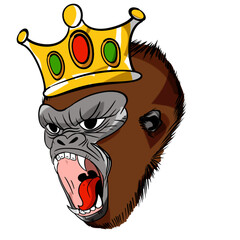 The Kong or gorilla animal concept png image.