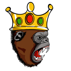 The Kong or gorilla animal concept png image.