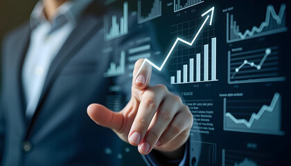 digital marketing concept digital devices growth graphic business futuristic background 19