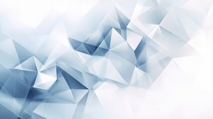 Crystalline Clarity: Abstract Geometry in Blue and White