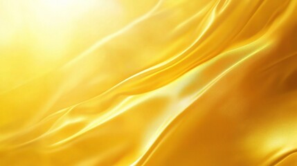 Golden Abstract: Shimmering gold silk drapes flow like liquid sunshine, creating a captivating abstract background perfect for luxury branding, elegance, and sophistication.