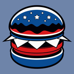 hamburger isolated on white, hamburger vector illustration, food vector art, hamburger silhouette,  burger vector icon, burger cartoon line art, eps