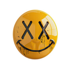 Smile Emoji  illustration isolated No Background, Generative AI