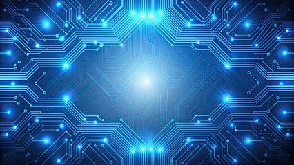 Fototapeta premium Blue abstract lines merging to form a pattern representing technology background , abstract, lines, blue, merging