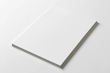 Blank A4 Paper Mockup on Isolated Background created with Generative AI