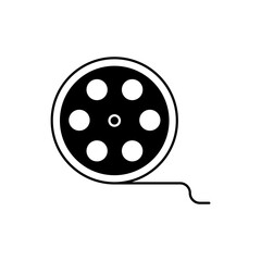 film roll concept line icon. Simple element illustration.film roll concept outline symbol design.