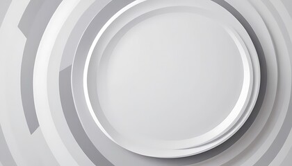 Obraz premium Abstract Curved Shapes. White Circular Background. Abstract background. 3d illustration11