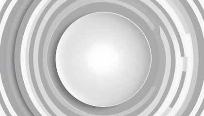 Obraz premium Abstract Curved Shapes. White Circular Background. Abstract background. 3d illustration3