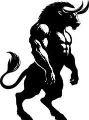 minotaur isolated on white