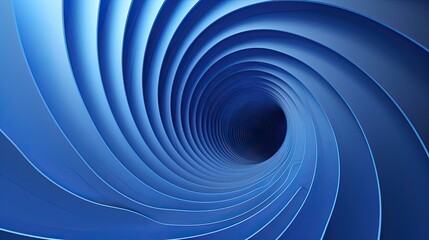 Obraz premium Abstract blue background with lines and shapes in the form of spiral, waves or maze. Abstract futuristic design element for banner, poster, cover, packaging or presentation