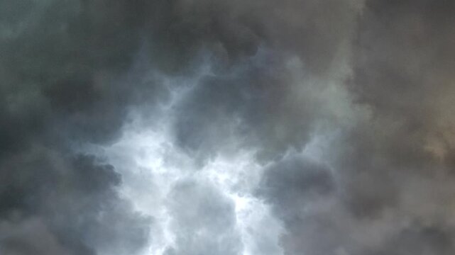 storm clouds, ominous rain clouds and lightening.