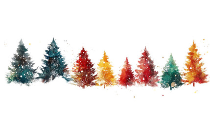 Obraz premium Christmas tree transparent background