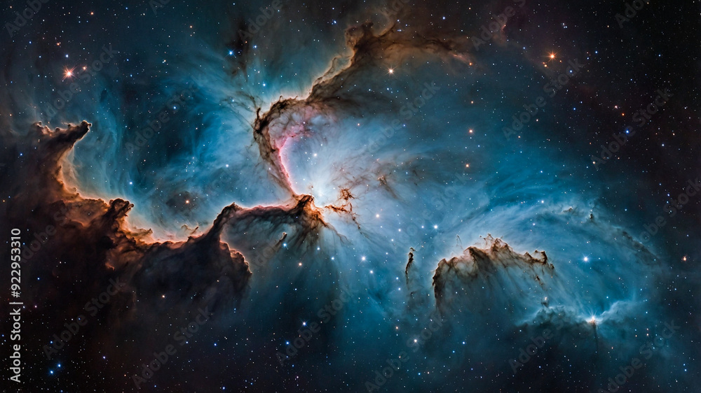 Wall mural universe nebula stars space