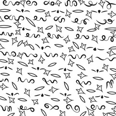 Collection of simple geometric seamless ornamental vector leaf's patterns and swatches. White and grey geometric oriental backgrounds.