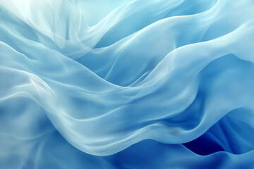 Obraz premium Abstract blue background with blurred waves 