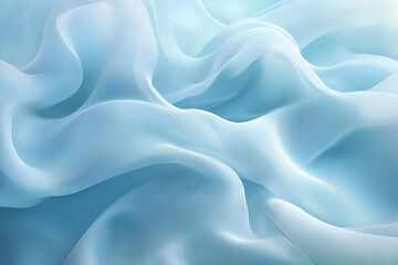 Obraz premium Abstract blue background with blurred waves 