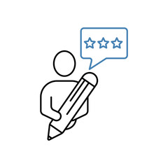 critic concept line icon. Simple element illustration.critic concept outline symbol design.