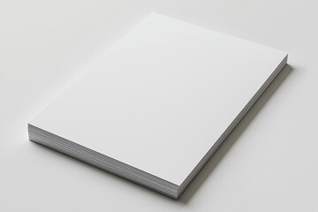 Blank A4 Paper Mockup on Isolated Background created with Generative AI