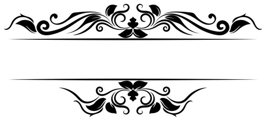 vintage horizontal frame Label lines for making catalogs and brochures for coffee shops and boutiques.