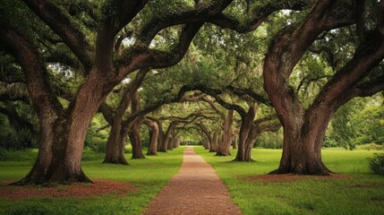 Fototapeta premium Pathway Through the Trees