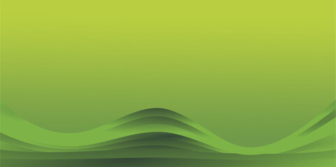 a combination of curved lines and abstract areas of gradient green color and empty space as a background design for placing text or images in graphic designs