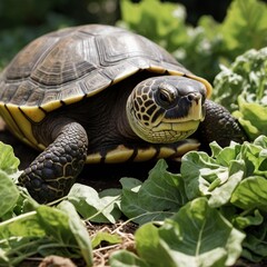 Naklejka premium turtle on the ground