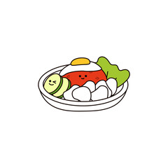 Kawaii Indonesian Food 1 Indonesian Fried Rice