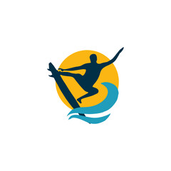 surfers ride fast ocean waves