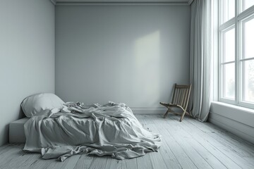 Bright Minimalistic Interior with Natural Light