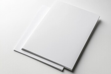 Blank A4 Paper Mockup on Isolated Background created with Generative AI