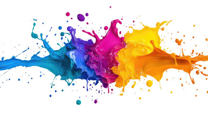 Fototapeta premium Color splash transparent background