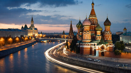 Fototapeta premium Moscow, Russia View 
