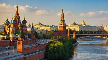 Fototapeta premium Moscow, Russia View 