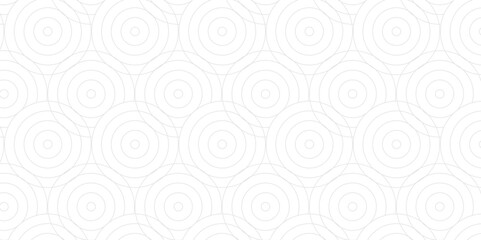 Vector overlapping Pattern diamond geometric white spiral line waves abstract wave line. seamless white and gray tile stripe overlap creative retro circle line fabric pattern background.